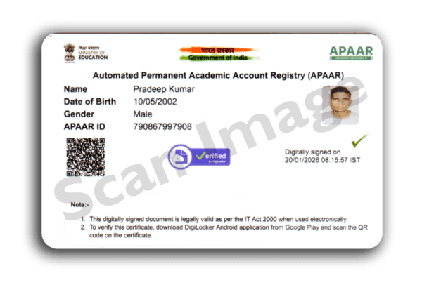 Apaar ID Card