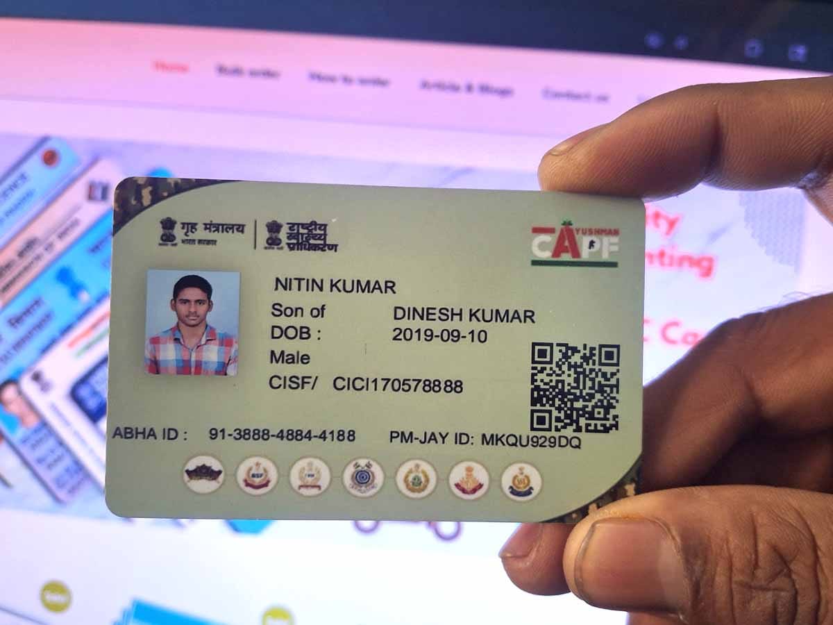 CAPF Ayushan PVC Card - Image 2