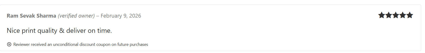 Customer review on pvcprint.shop (1)