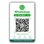 Whatsapp PVC QR Code Print