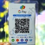 Gpay QR Code Liminated Card