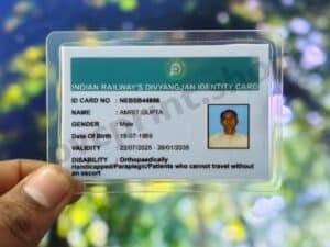 Railway Divyangjan Liminated Card