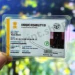 UDID Disability Liminated Card