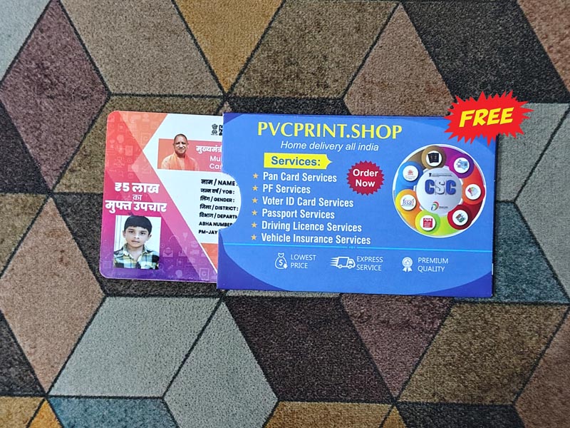 UP Teacher Cashless Ayushan PVC Card