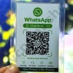 Whatsapp QR Code Liminated Card