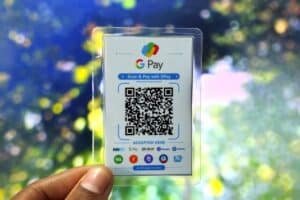 Gpay QR Code Liminated Card