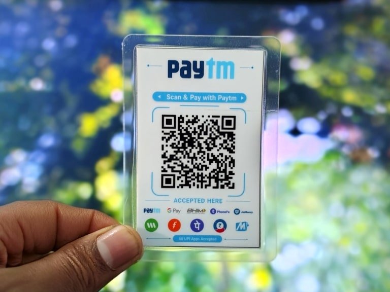 Paytm QR Code Liminated Card