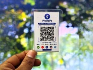 PhonePe QR Code Liminated Card