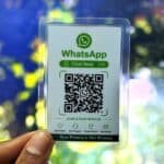 Whatsapp QR Code Liminated Card