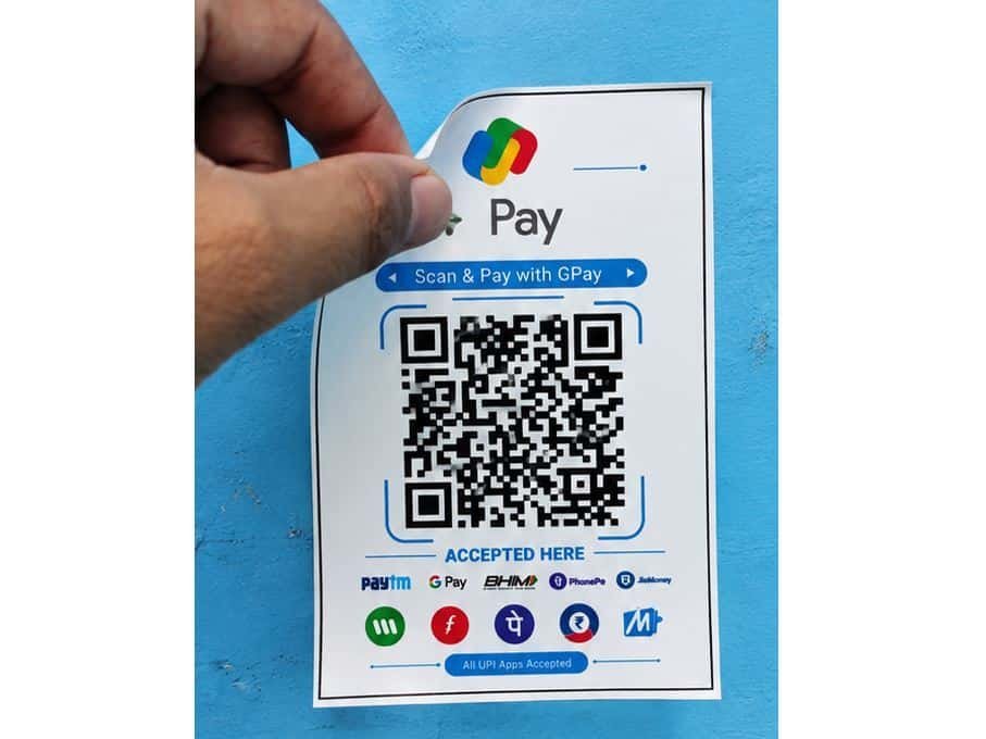 Gpay QR Sticky QR code