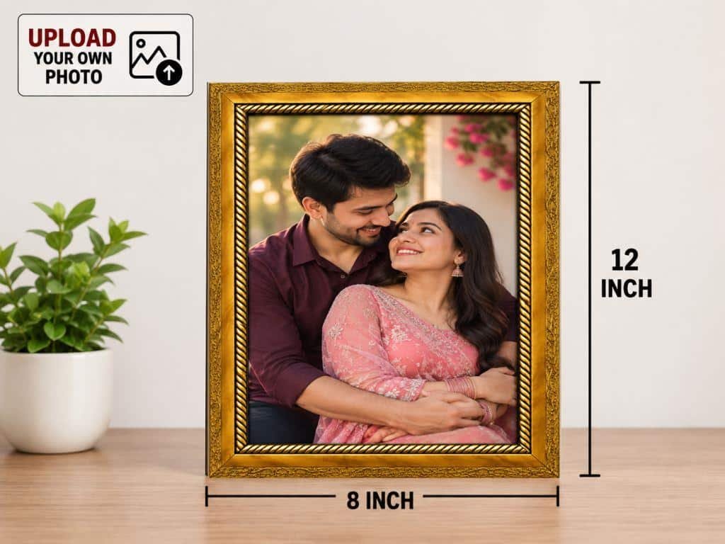 Personalize couple photo 8x12 frame