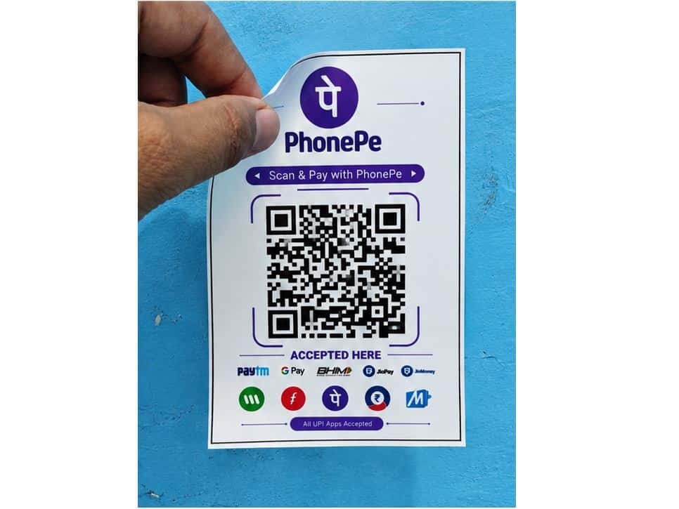 PhonPe QR Sticky QR code
