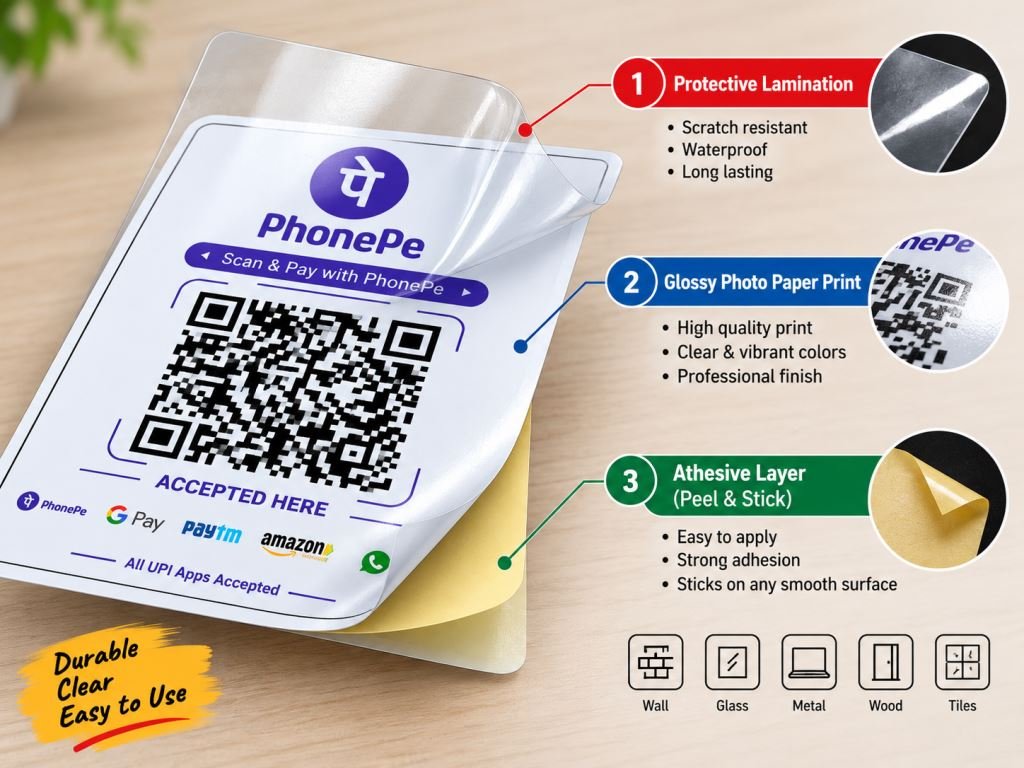 Sticky QR Code online