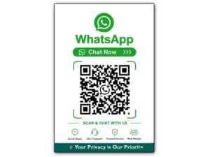 Whatsapp Chat Sticky QR code